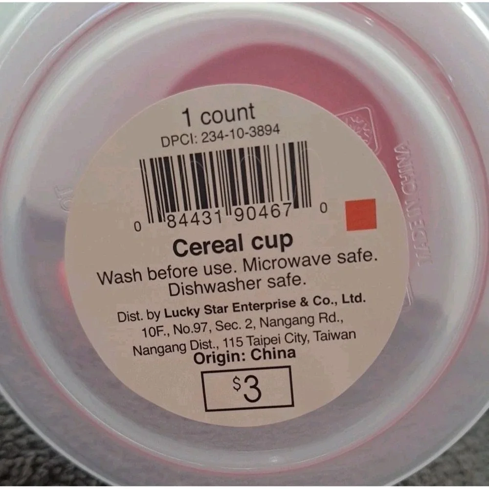 NEW Set Of 2 Target Cereal Cup Or Salad Cup With Separate Compartment & Spoon‎